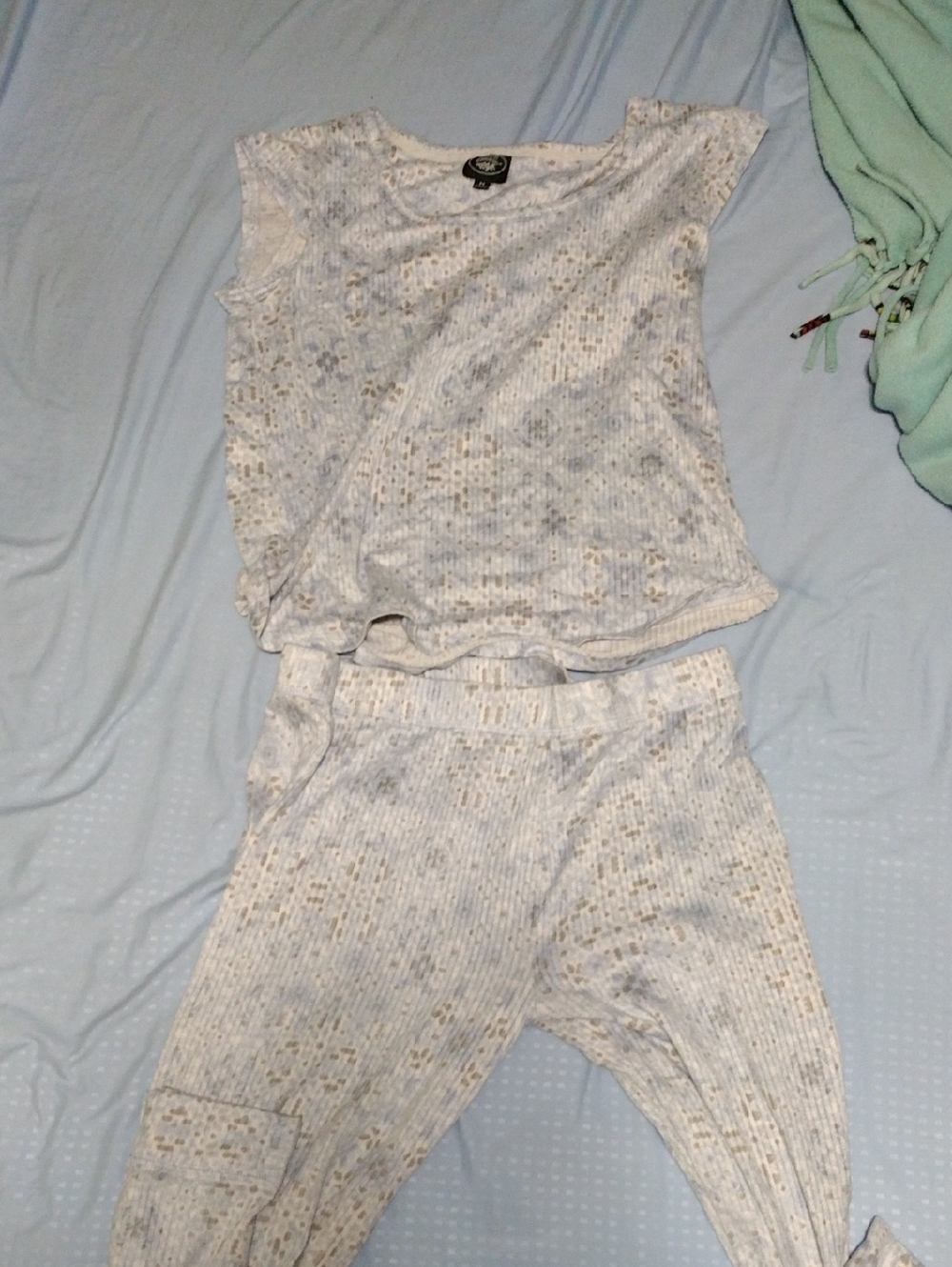 Laura Ashley Cream Speckled Knit Top & Jogger Set